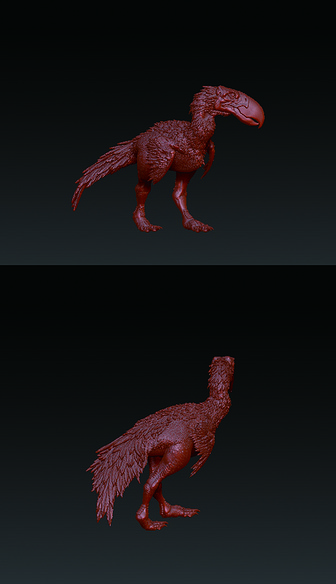 恐怖鸟-3D打印模型