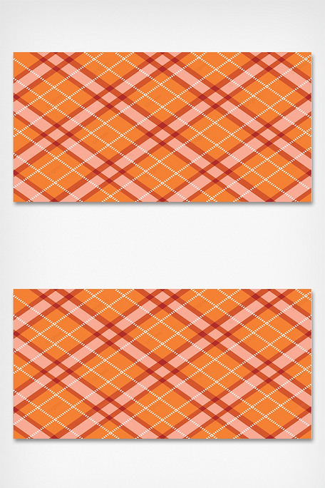 橙色经典传统苏格兰风格格子布背景