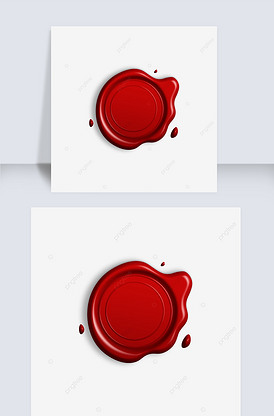 红色创意感手绘印泥