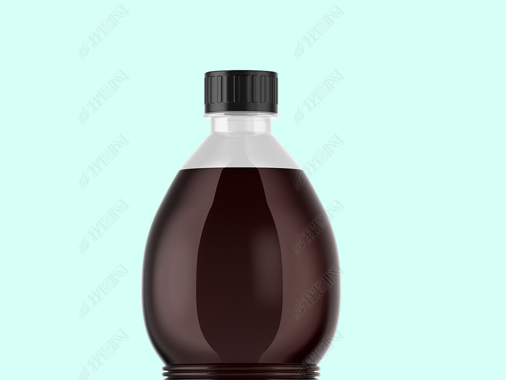 可换色可乐瓶矿泉水瓶标设计效果图样机