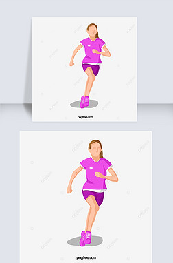 女生运动跑步健身
