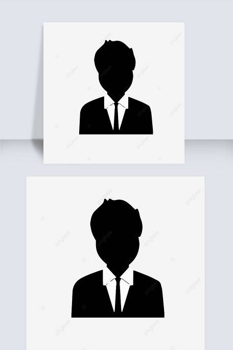 商务男士剪影头像
