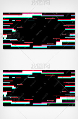 抖音配色故障背景