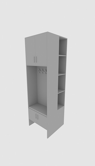 鞋柜3D模型