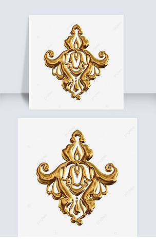 欧式花纹金色金属花纹