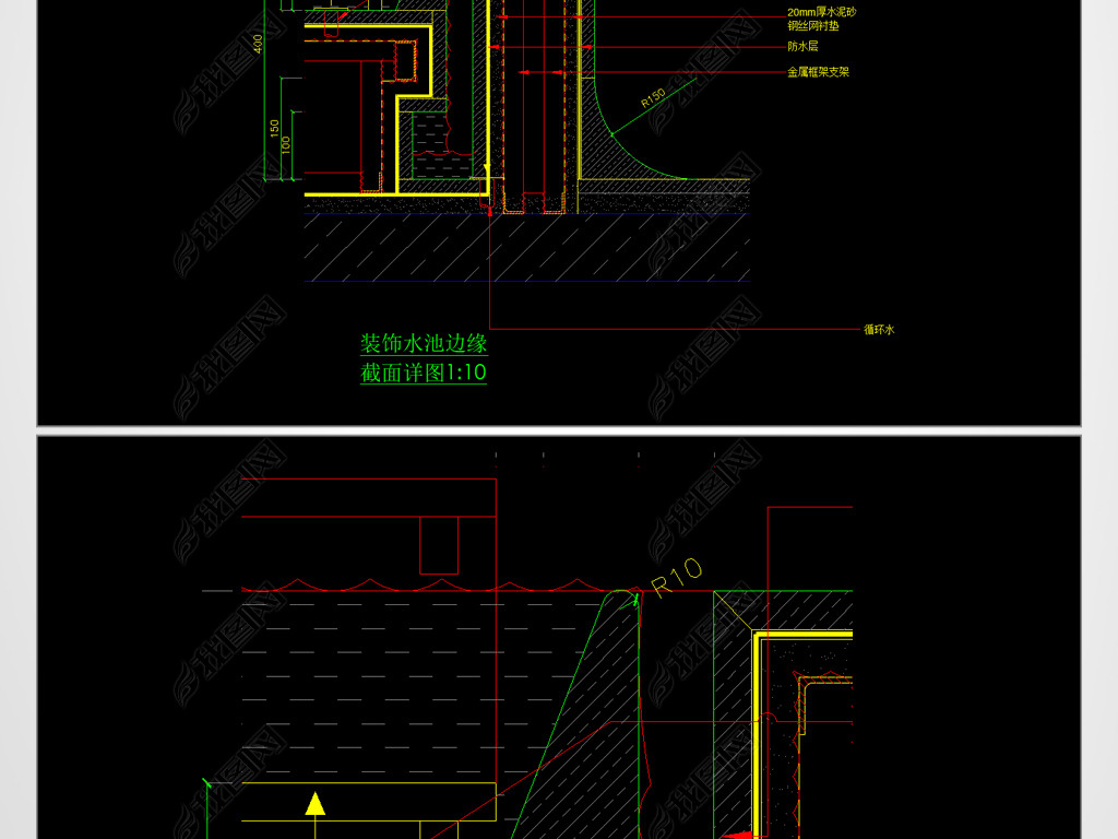 װˮرԵͼcad