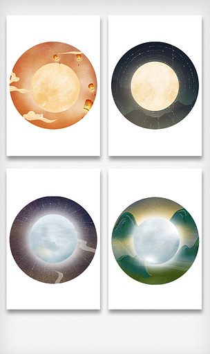 多款古风国风月亮