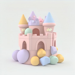 城堡建筑3D模型数字艺术作品13