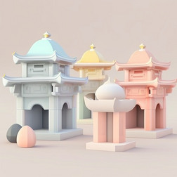 城堡建筑3D模型数字艺术作品5