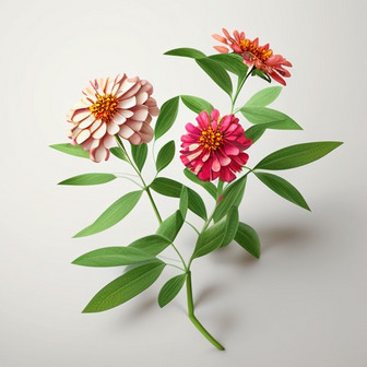 数字艺术作品3D花卉植物模型14