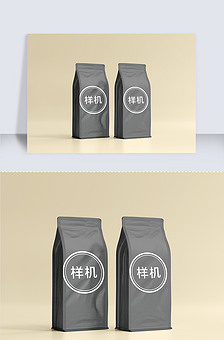 咖啡食品零食塑料包装袋样机