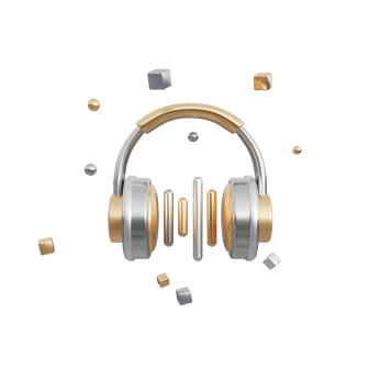 3D3C数码电器头戴耳机摇滚音乐音响音频图标
