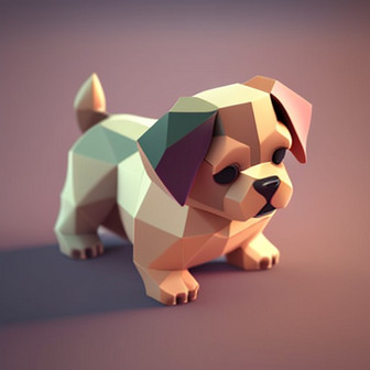 可爱狗狗3D数字艺术作品 (7)