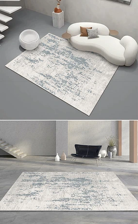现代简约抽象水墨艺术客厅卧室地毯地垫图案设计