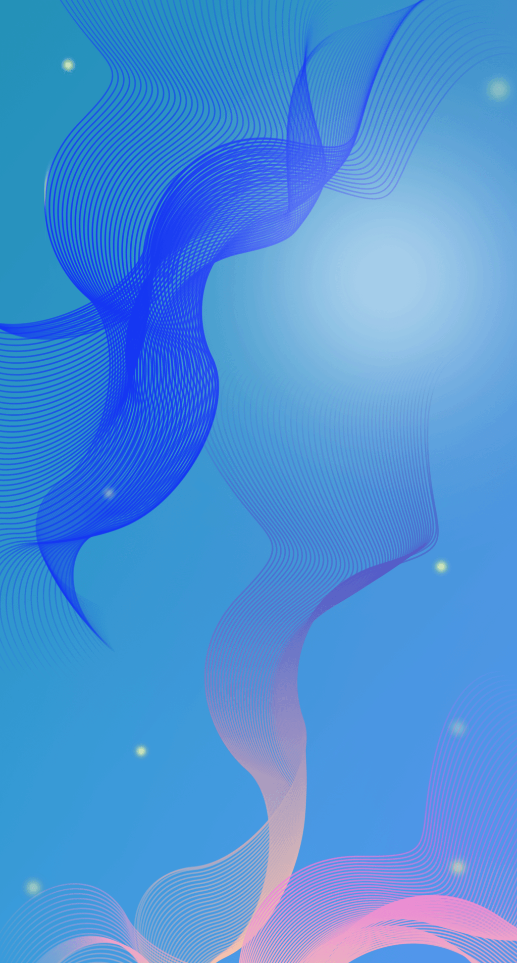 蓝色渐变科技线条背景海报