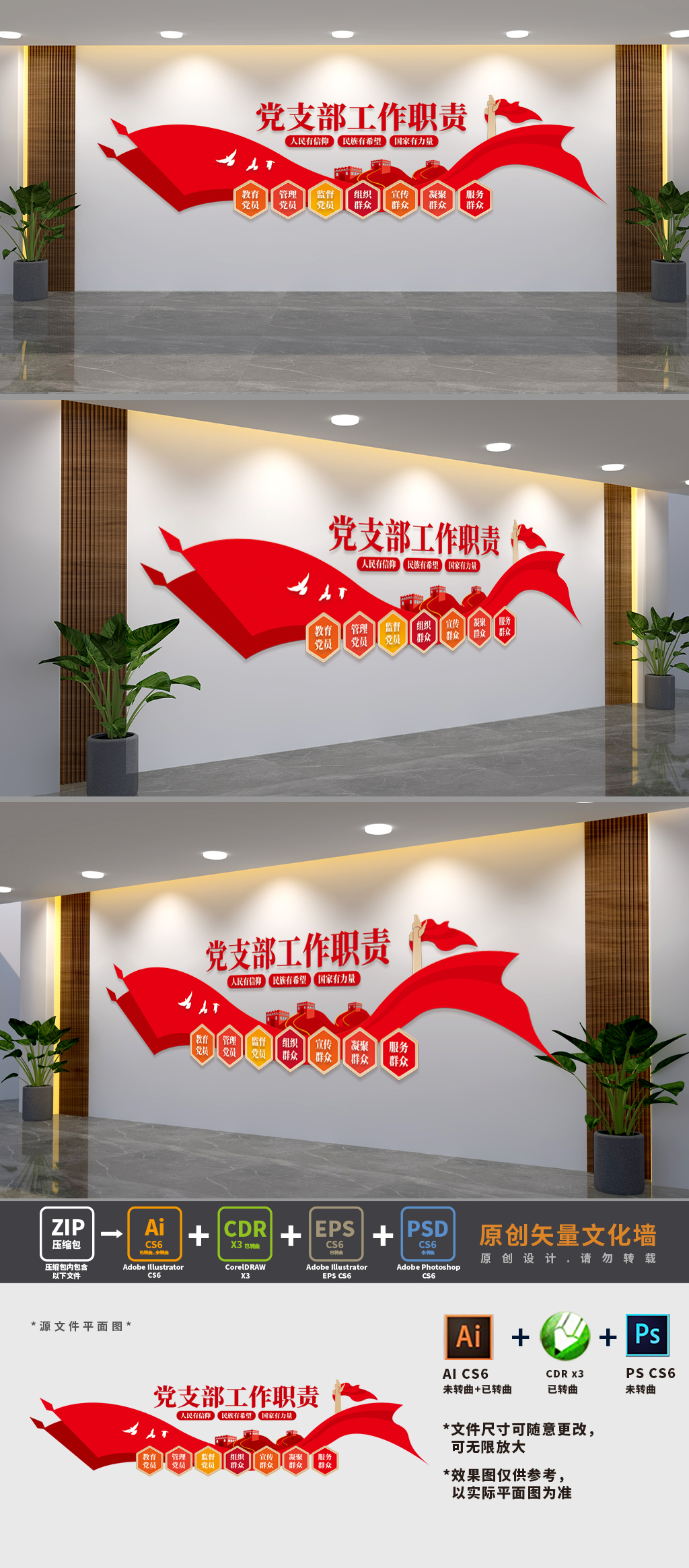 党支部工作职责文化墙