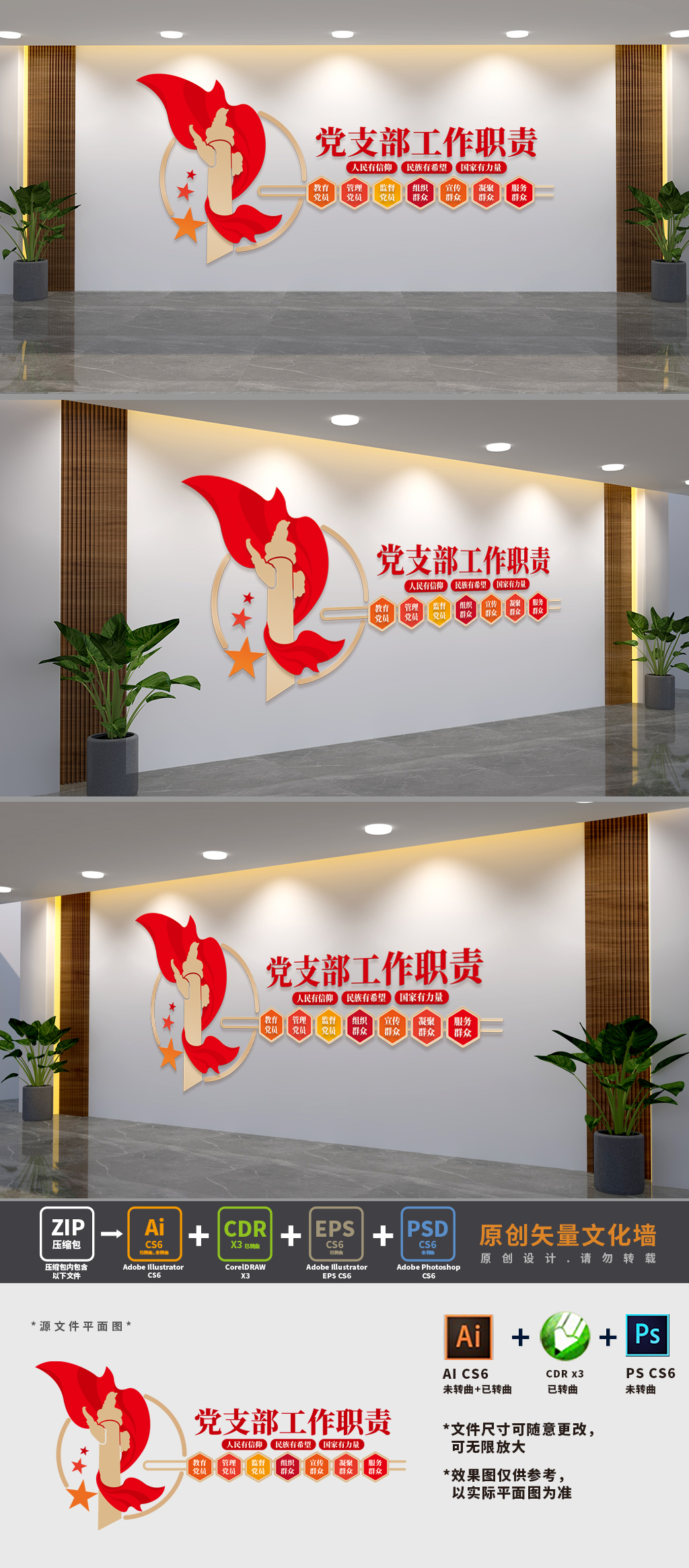 党支部工作职责文化墙