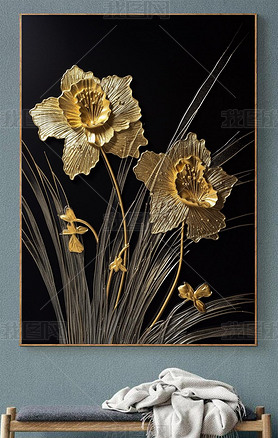 Stereoscopic Daffodil Painting in New Chinese Style