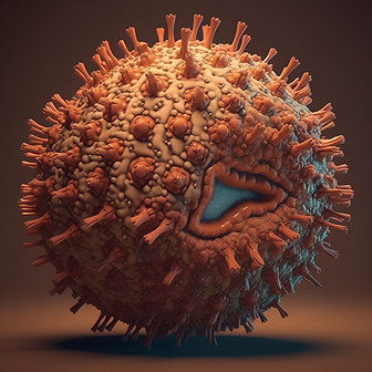 3数字艺术作品3D病菌细菌模型元素6