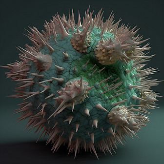 3数字艺术作品3D病菌细菌模型元素8