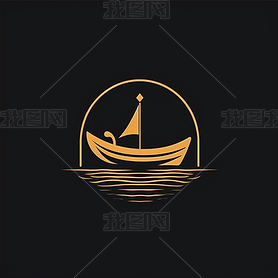 ׶Paddle boat Logo
