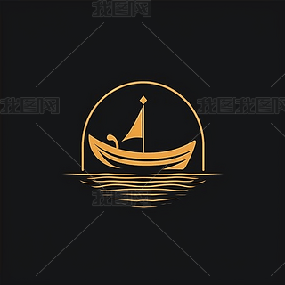 ׶Paddle boat Logo