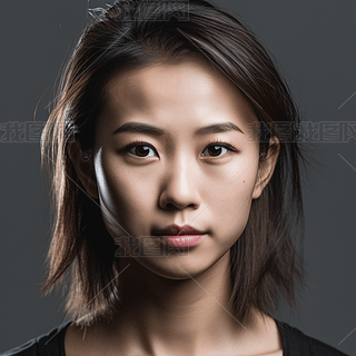 摄影作品多样化的亚洲人头像照片