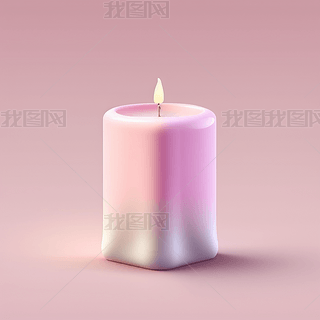 3DȾͼ  Candle Icon  UI  C4D  8K