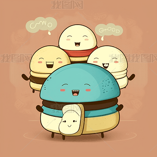 ɰ  ͯȤ廭  Steamed Bunsͨ廭