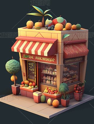 йˮɫͷ׳ϸˮչʾ Fruit Shop in China