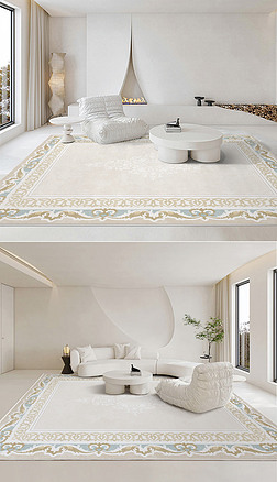 欧式极简花纹地毯土耳其地毯挂毯床边毯