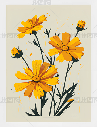 廨ܲ廭Coreopsis grandiflora к廭ͼ