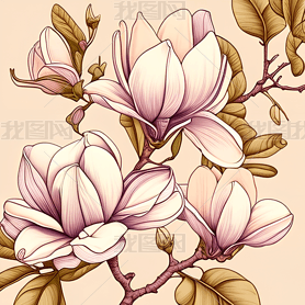 ˮʷӤͼMagnolia廭ͼ