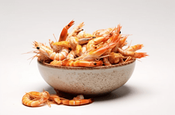 纯白色背景下的海鲜调味品干虾皮虾米图片 (4)高清摄影图
