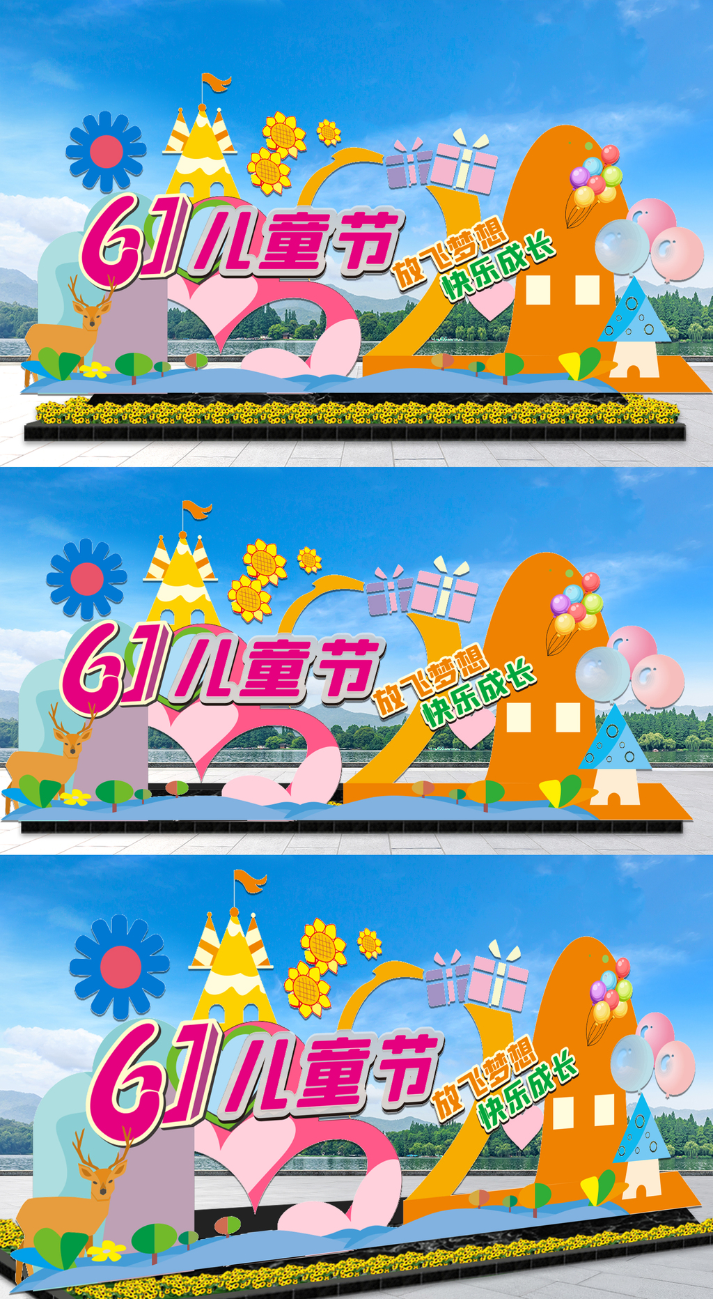 六一儿童节美陈儿童节活动布置