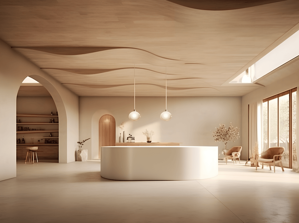 日式酒店空间酒店大堂设计图效果图元素