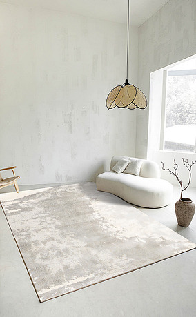 现代简约轻奢抽象主义几何侘寂风客厅卧室地毯地垫