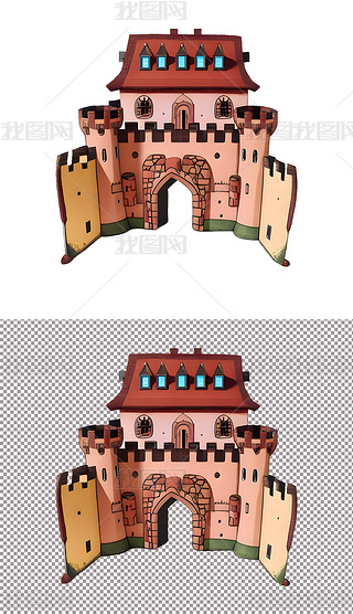 简笔画沙城堡专题模板-简笔画沙城堡图片素材下载-我图网