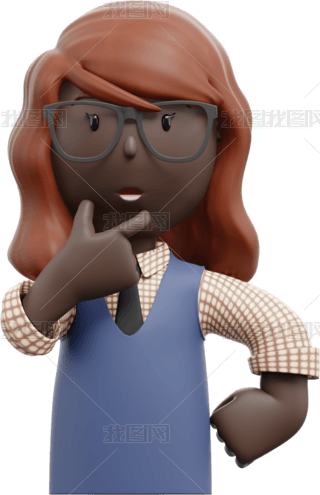 女人托腮思念专题模板