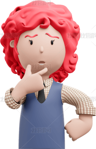 女人托腮思念专题模板