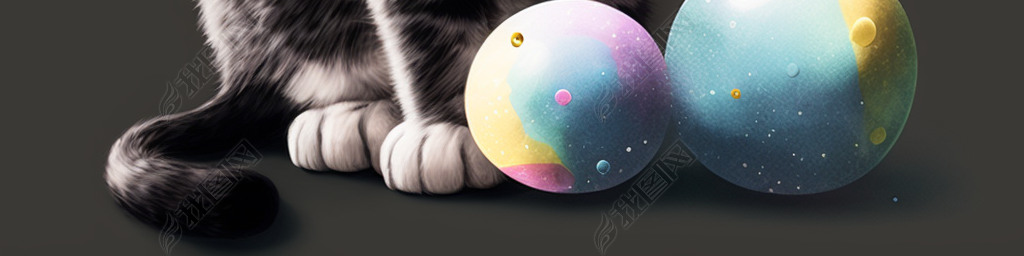 catwithcolorfulball