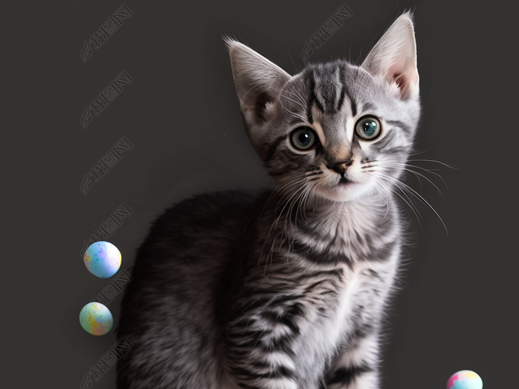 catwithcolorfulball