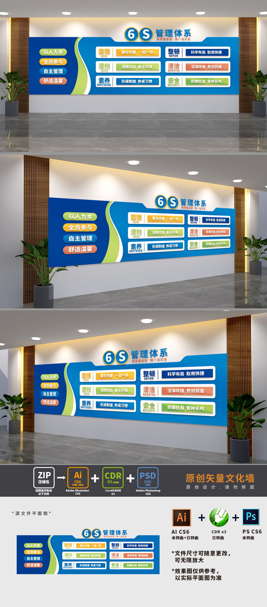 企业6s管理制度展板文化墙