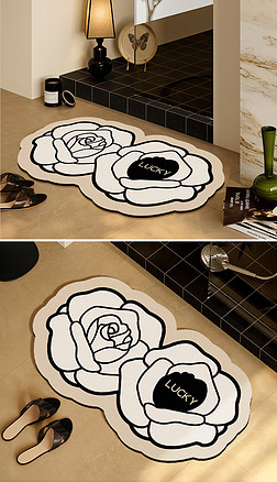 小香风地毯花朵欧式地毯地毯图案客厅地毯浴室地垫