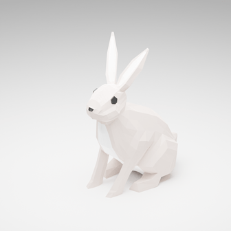 低面兔子模型