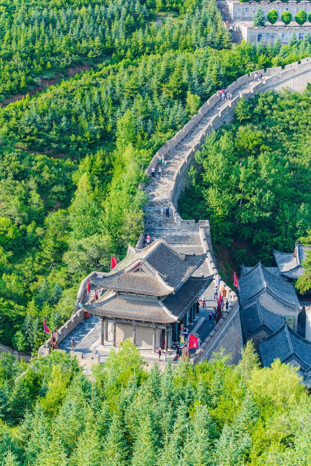 原创山西省忻州市代县雁门关夏日晴天午后