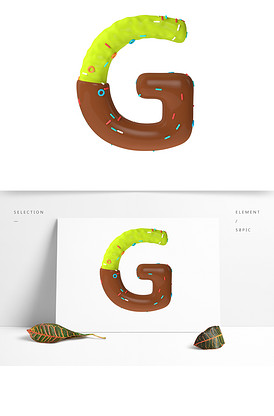 大写英文字母G素材