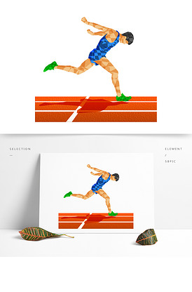 亚运会人物—冲过终点线可商用