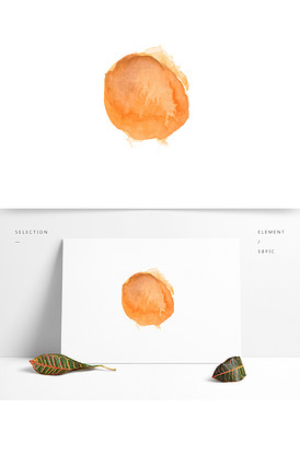 PPT水墨墨迹笔刷笔触照片框模板