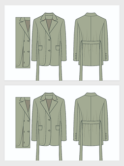 女装服装设计西装